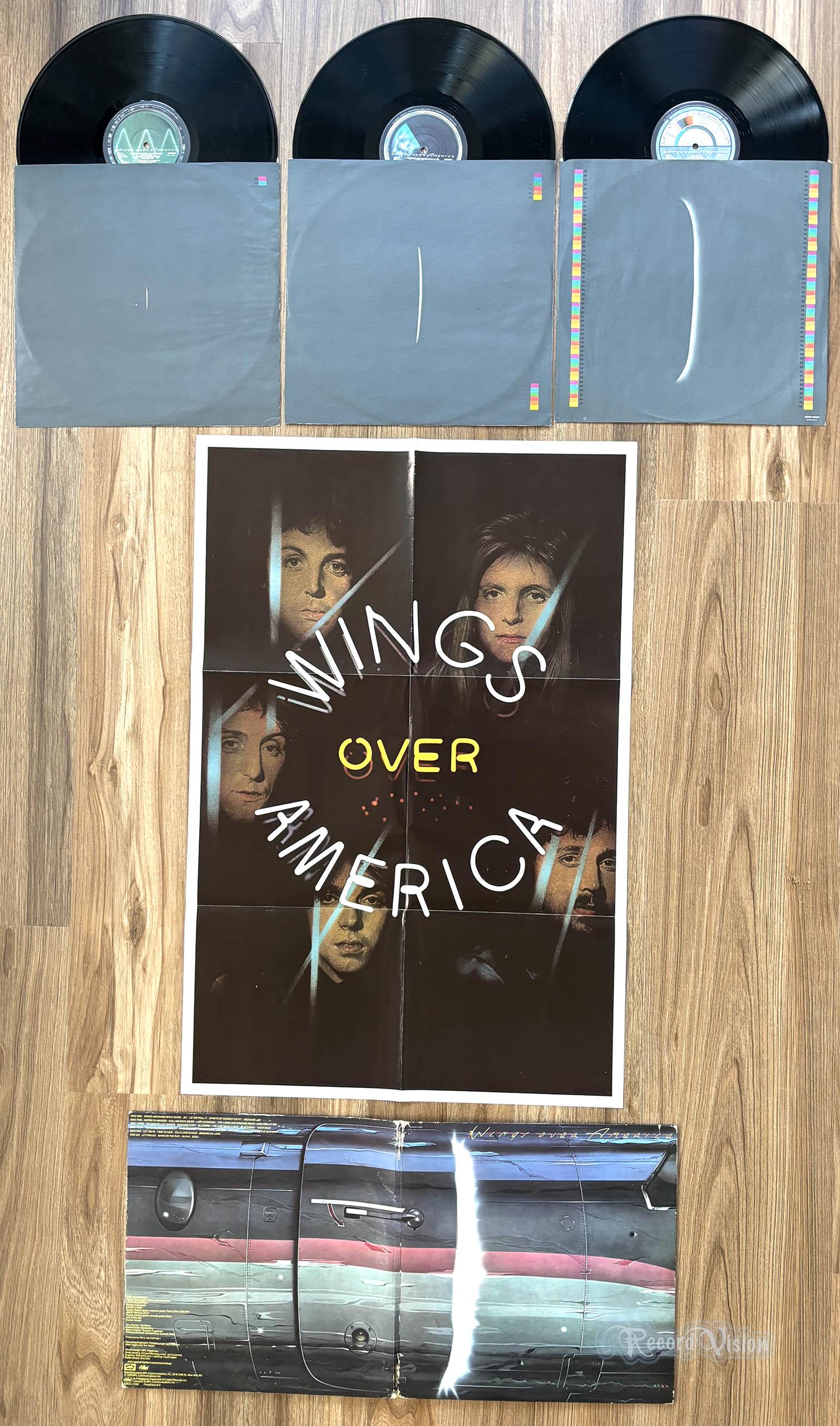 Wings - Over America (1976) 3-LP Vinyl + POSTER; Paul Mccartney
