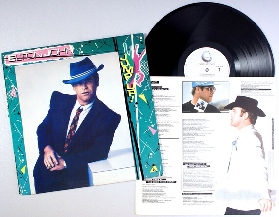 Elton John Jump Up 1982 Vinyl Lp Empty Garden Hey Etsy