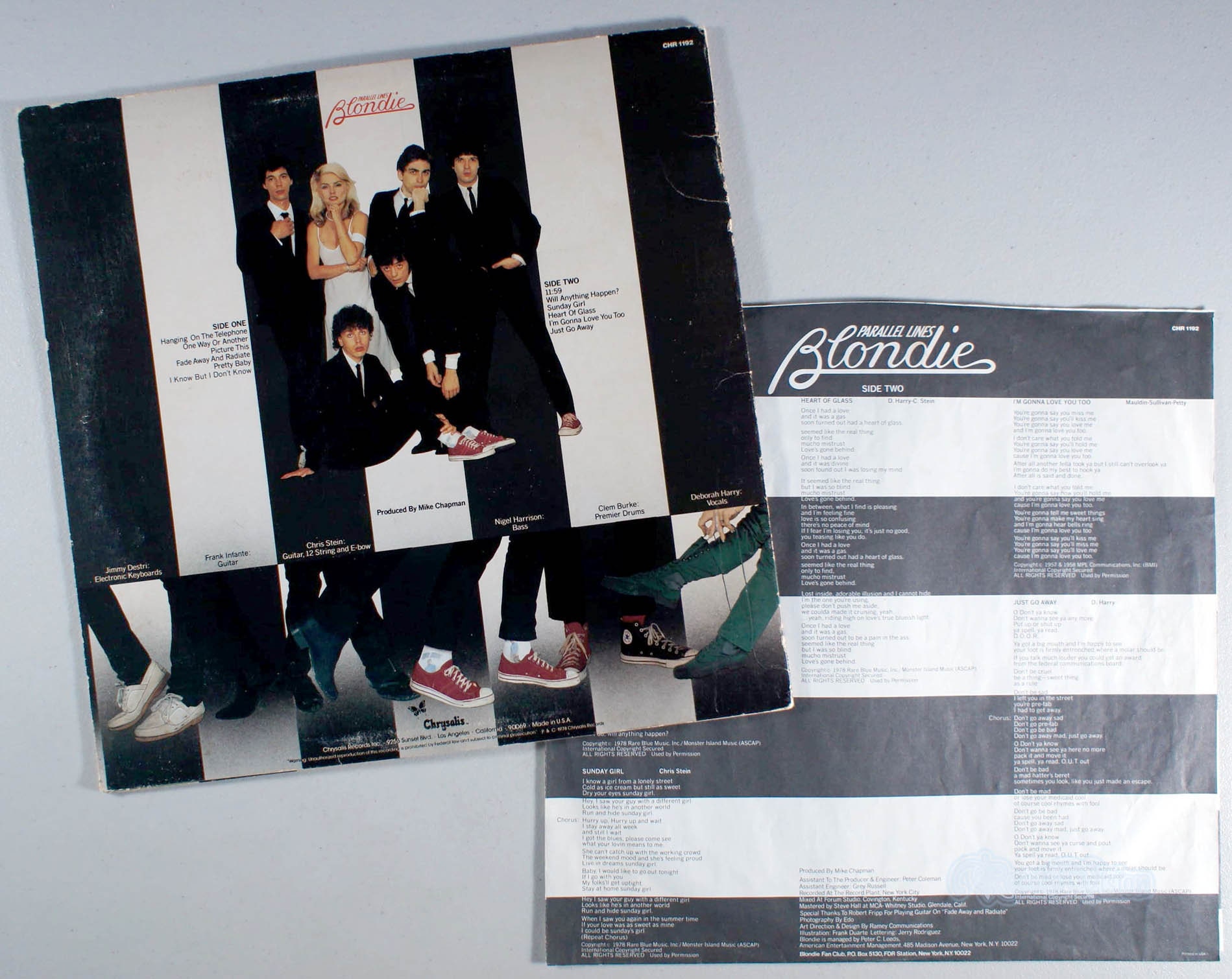 Blondie - Parallel Lines (1978) Vinyl LP - Heart of Glass, One Way