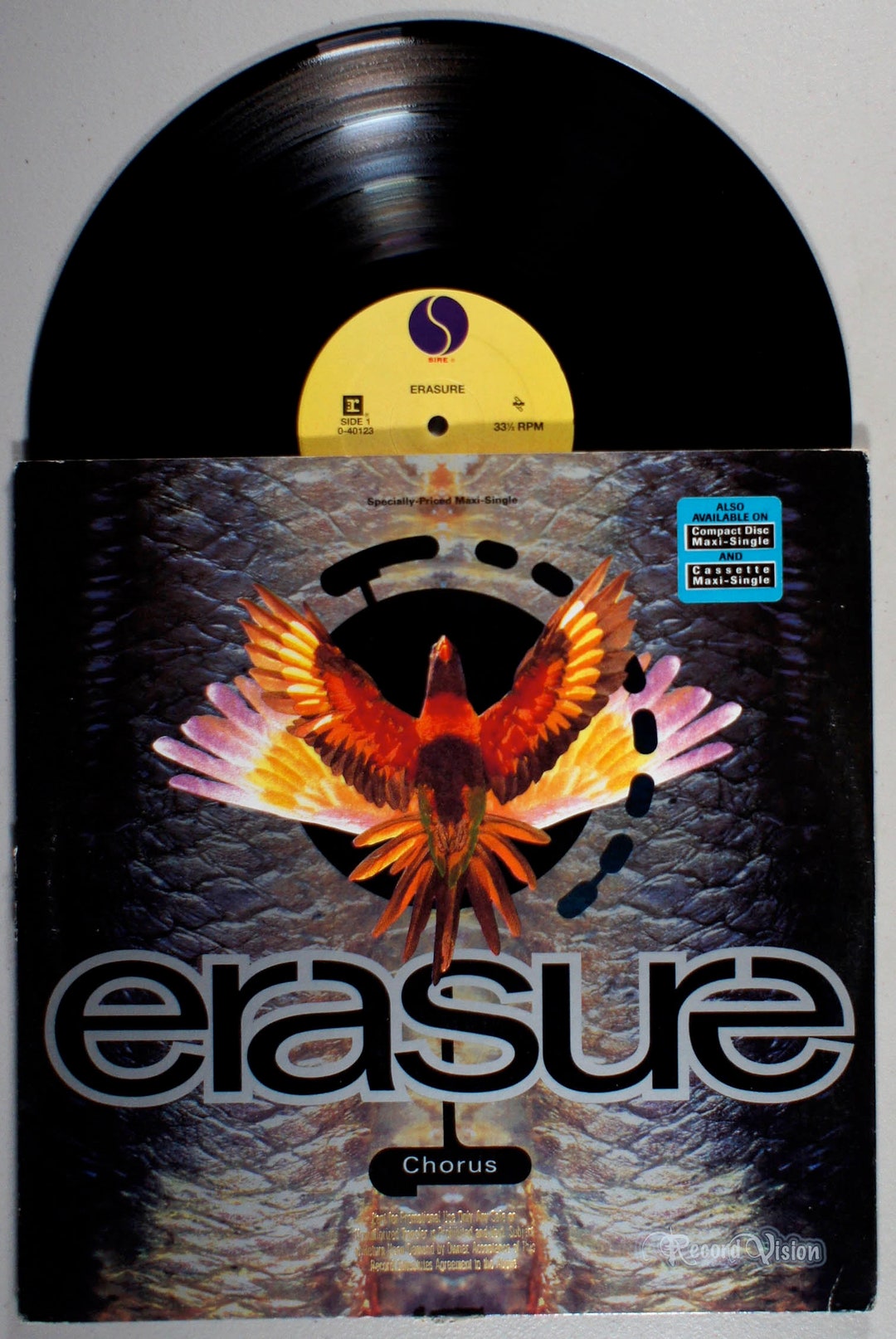 Erasure Chorus 12 Single 1991 Vinyl PROMO Etsy.de