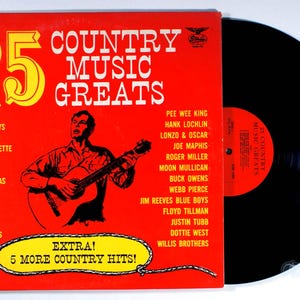 25 Country Music Greats (1966) Vinyl LP - George Jones, Patsy Cline, Johnny Cash