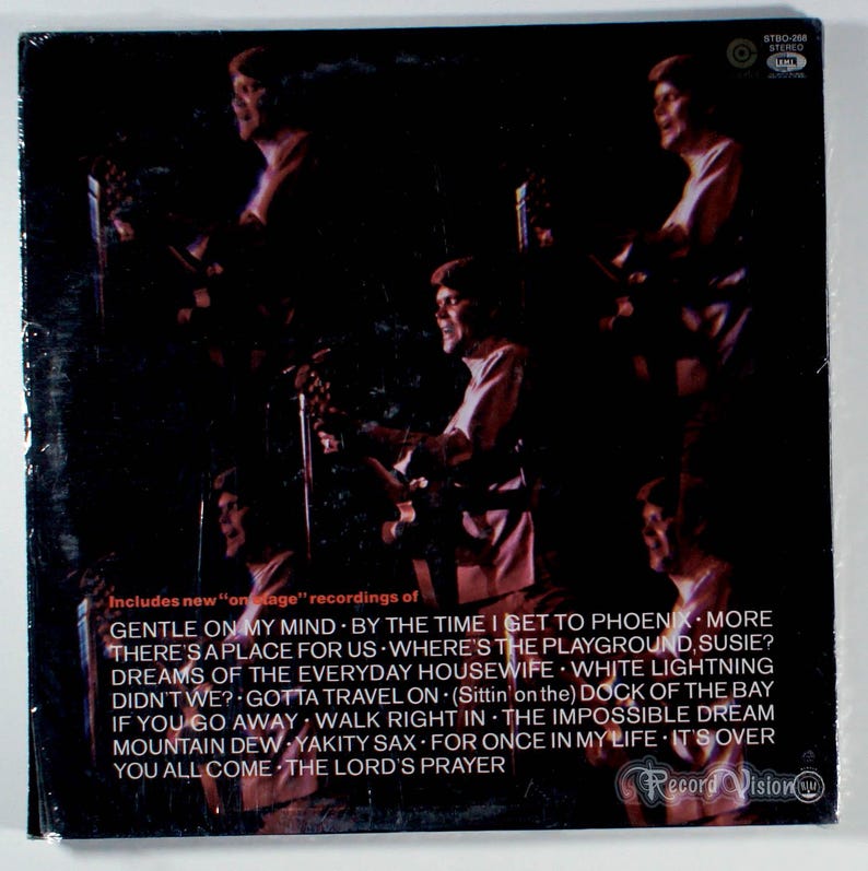 Glen Campbell - En vivo (1969) Vinilo de 2 LP - Concierto en Nueva Jersey, Gentle On My Mind imagen 2