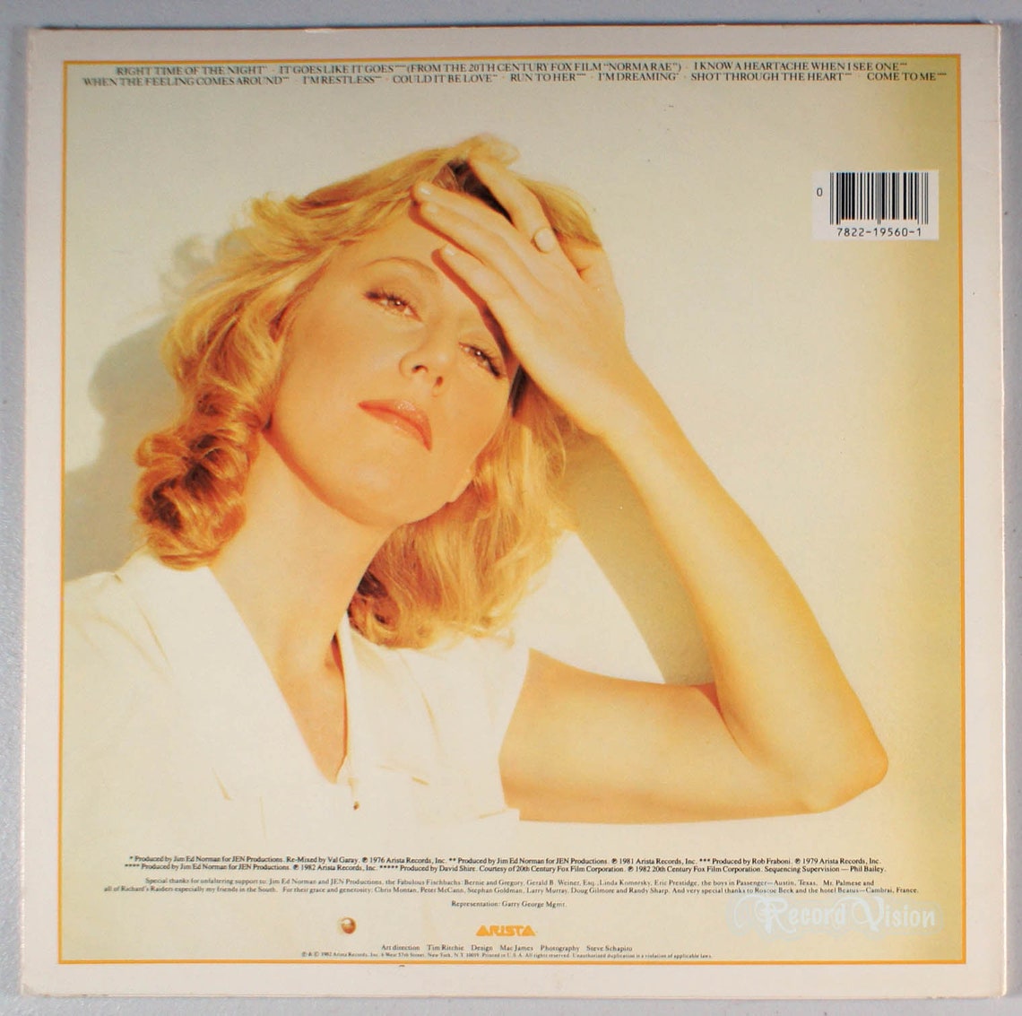 Jennifer Warnes Best Of 1982 Vinyl LP Greatest Hits Shot Etsy
