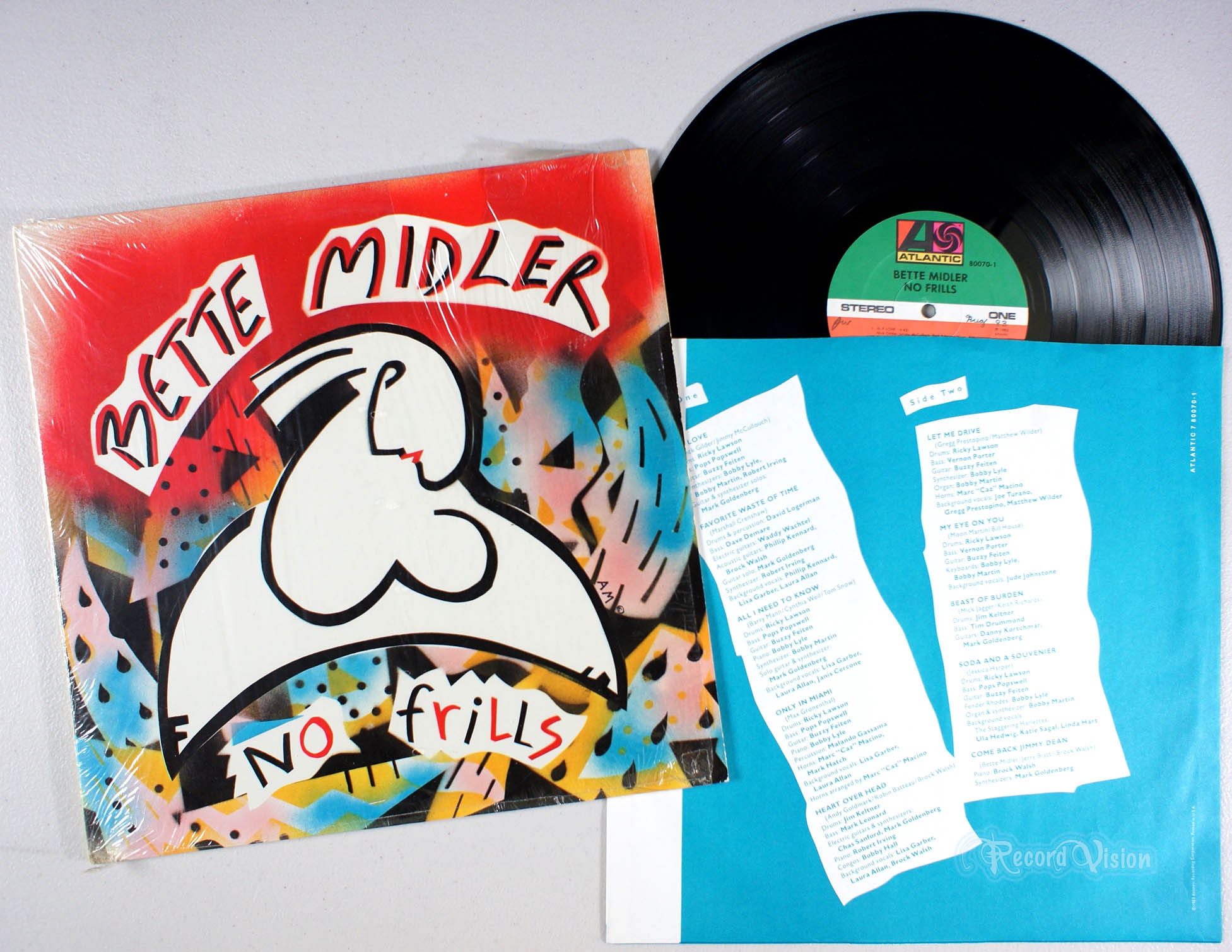 Bette Midler No Frills 1983 Vinyl LP Beast of Burden Etsy