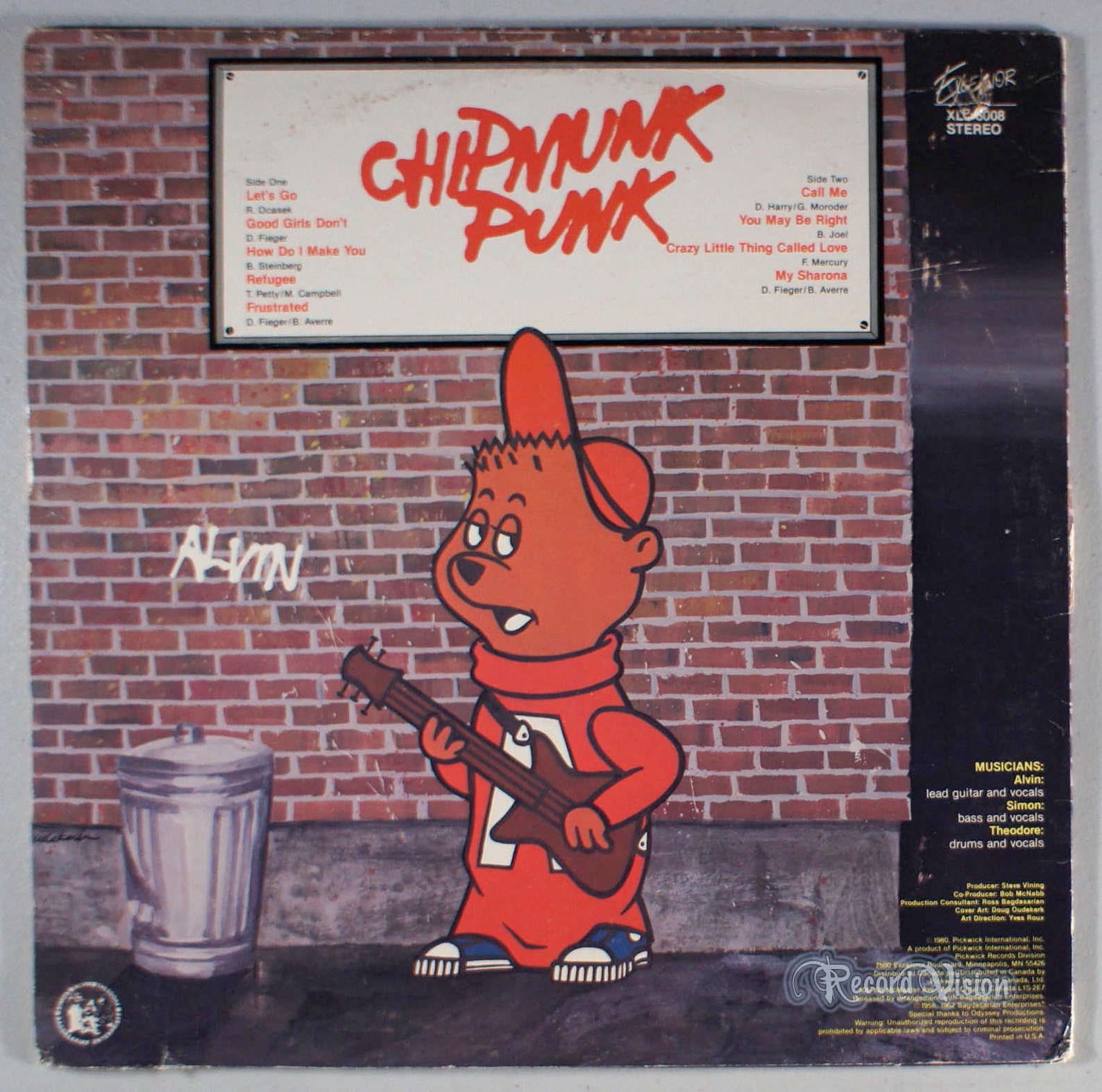 Chipmunks Chipmunk Punk 1980 VinylE LP Alvin and the Etsy