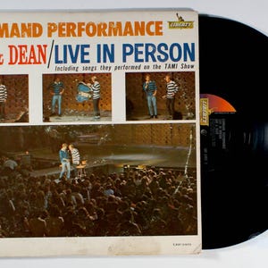Jan y Dean - Command Performance (1965) LP de vinilo - En vivo en persona, Surf City