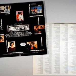 Stevie Wonder Jungle Fever 1991 Vinyl LP IMPORT Soundtrack image 2