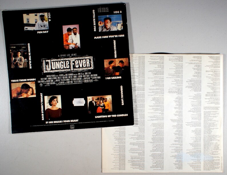 Stevie Wonder Jungle Fever 1991 Vinyl LP IMPORT Soundtrack image 2