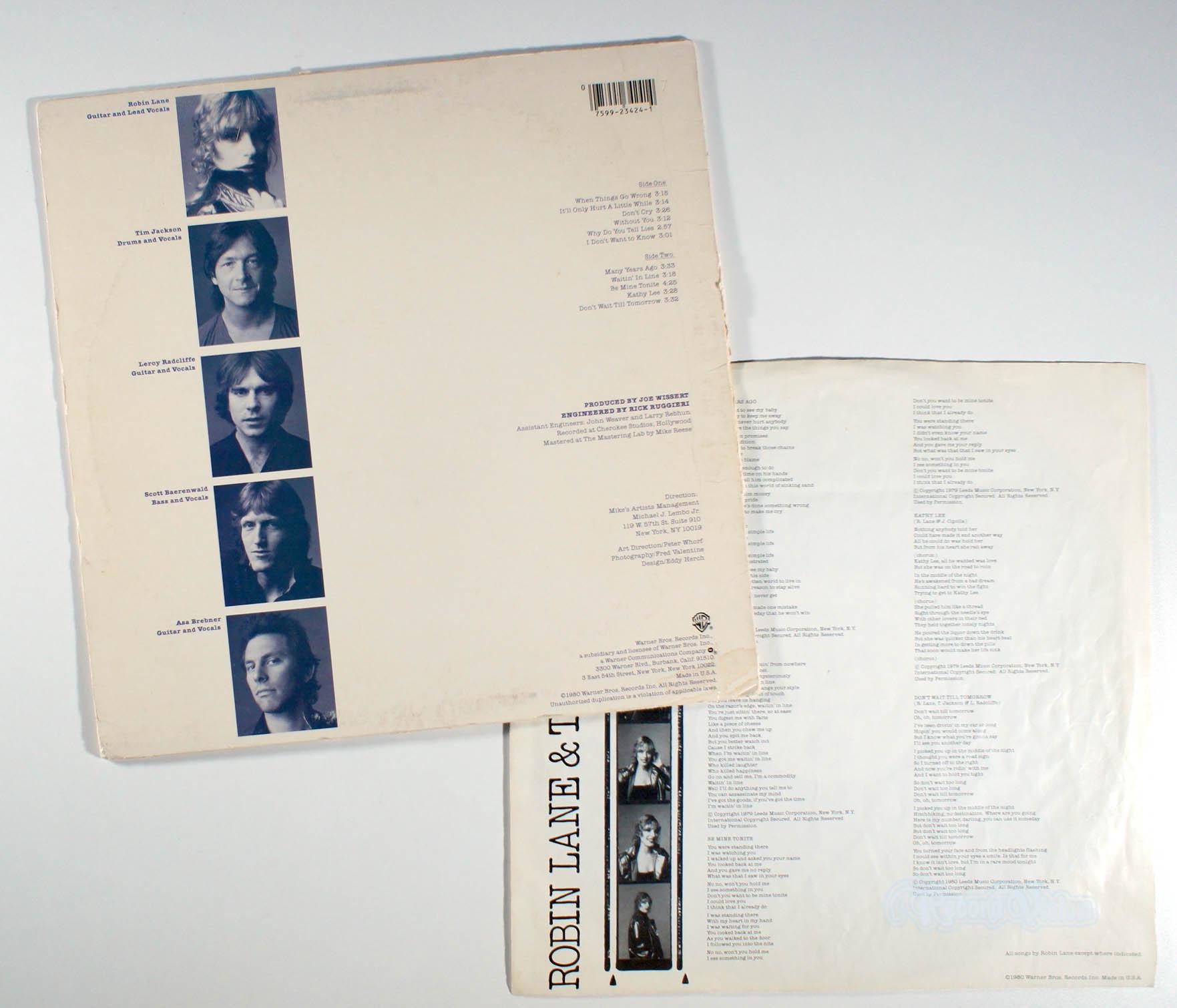 Robin Lane - and the Chartbusters (1980) Vinyl LP - Self Titled
