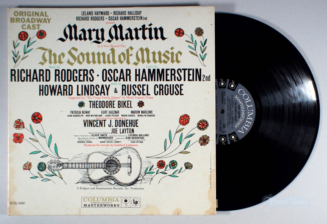 The Sound of Music broadway 1959 Vinyl LP Mary Martin - Etsy