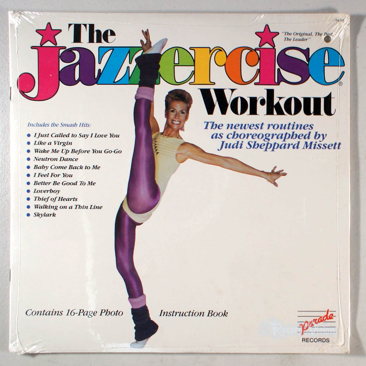 Judi Sheppard Missett the Jazzercise Workout 1986 SEALED Vinyl LP BOOK 