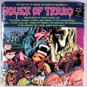 ¡Casa del Terror! (1982) [SELLADO] Vinilo de 2 LP + LIBRO - Halloween, Drácula, Hombre Lobo