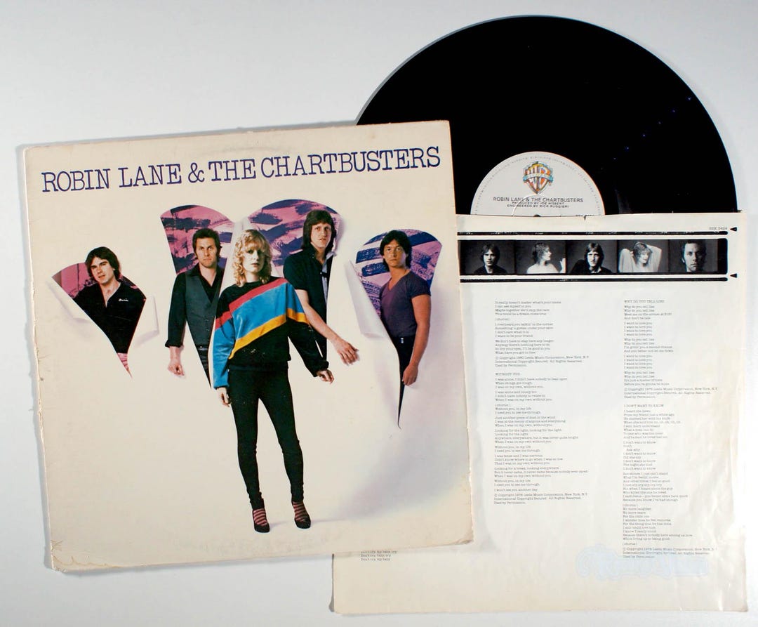 Robin Lane - and the Chartbusters (1980) Vinyl LP - Self Titled