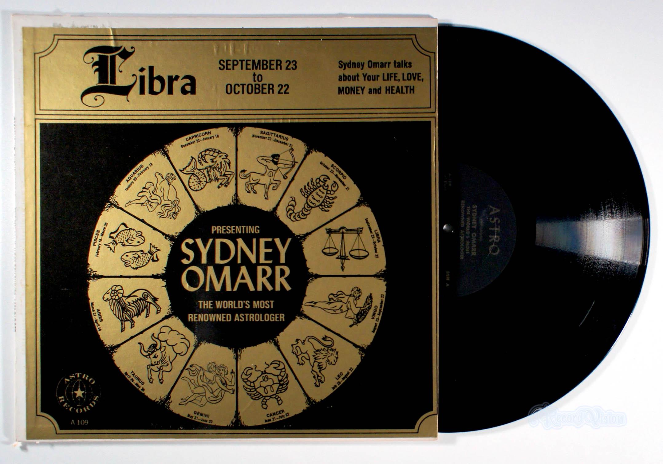 Sydney Omarr - Libra (1969) Vinyl LP - Astrology, Zodiac Signs - Etsy