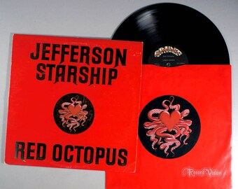 Vaisseau spatial Jefferson - Red Octopus (1975) Vinyle LP Grace Slick, Miracles, Airplane