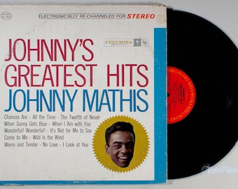 Johnny Mathis - Greatest Hits (1958) Vinyl LP - Best of, Johnny's, Chances Are