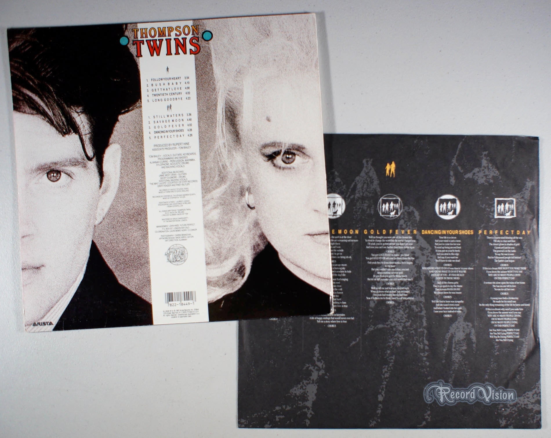 Thompson Twins Here's to Future Days LP Vinyl Record Album, Arista AL  8-8276, 1985, Original Pressing -  Canada