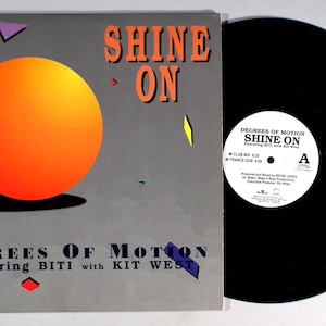 Degrees of Motion - Shine On (1992) Vinyl 12&quot; Single - DJ Club Remix