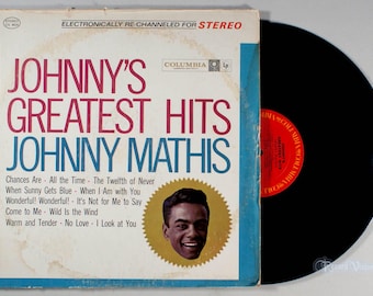 Johnny Mathis - Greatest Hits (1958) Vinyl LP - Best of, Johnny's, Chances Are