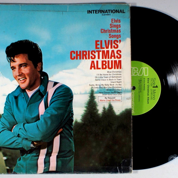 Elvis Presley - Elvis' Christmas Album (1970) Vinyl LP - UK Import - Blue