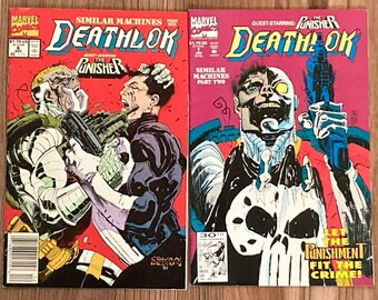Deathlok & The Punisher: Similar Machines (1991) Marvel Comic Book No. 6,7 Set