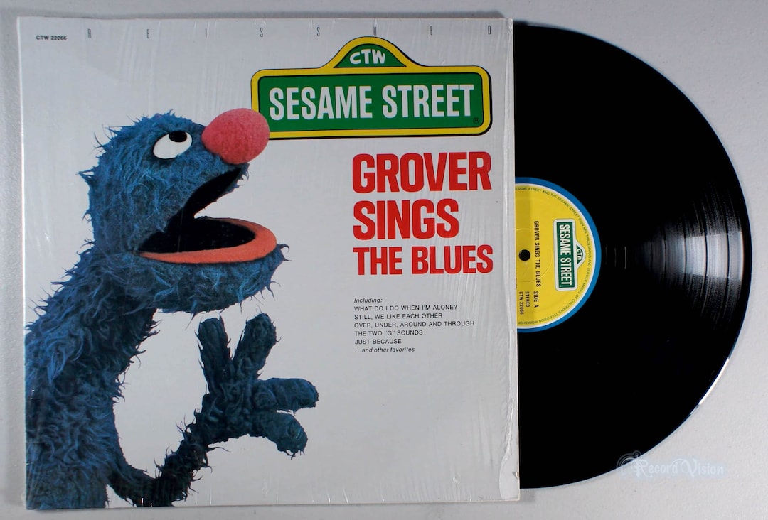 Sesame Street Grover Sings the Blues 1974 Vinyl LP CTW - Etsy