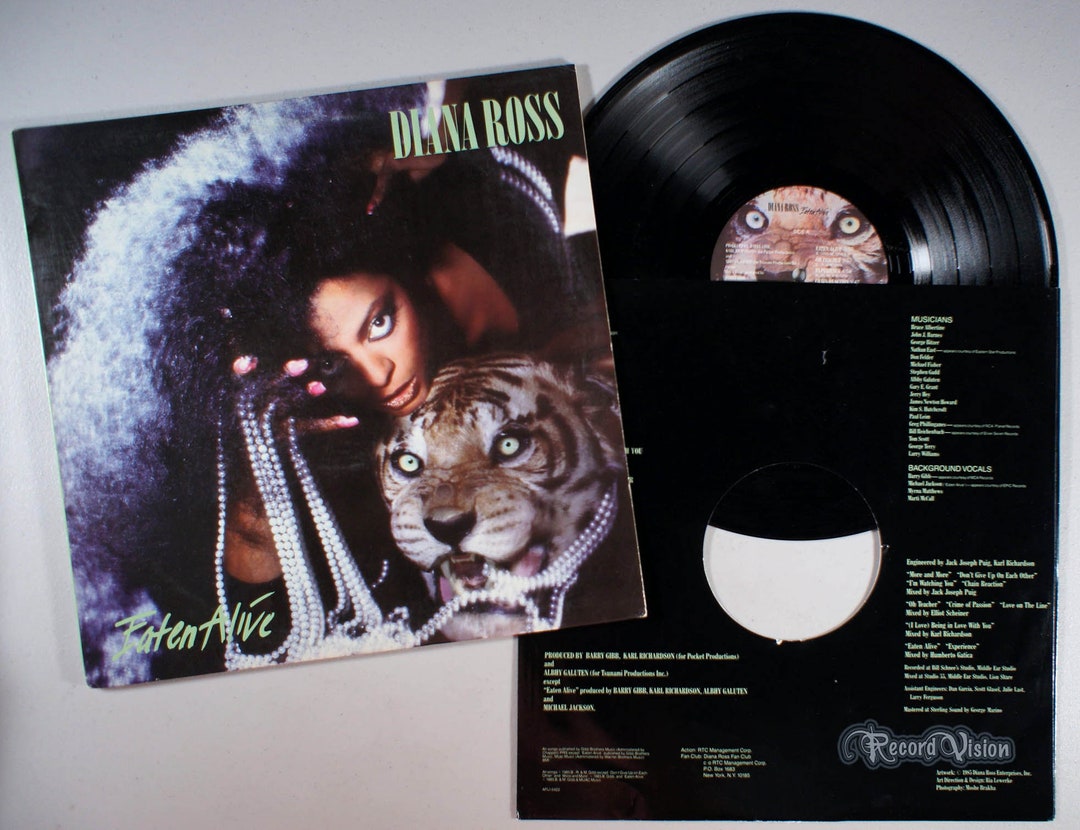 Diana Ross Eaten Alive 1985 Vinyl LP Chain Reaction Etsy