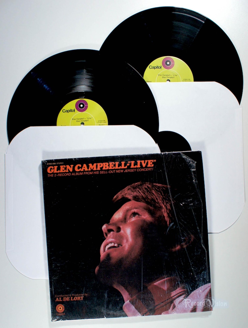 Glen Campbell - En vivo (1969) Vinilo de 2 LP - Concierto en Nueva Jersey, Gentle On My Mind imagen 1