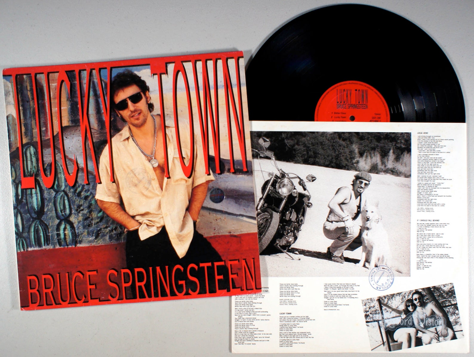 Bruce Springsteen Lucky Town 1992 Vinyl LP IMPORT Etsy