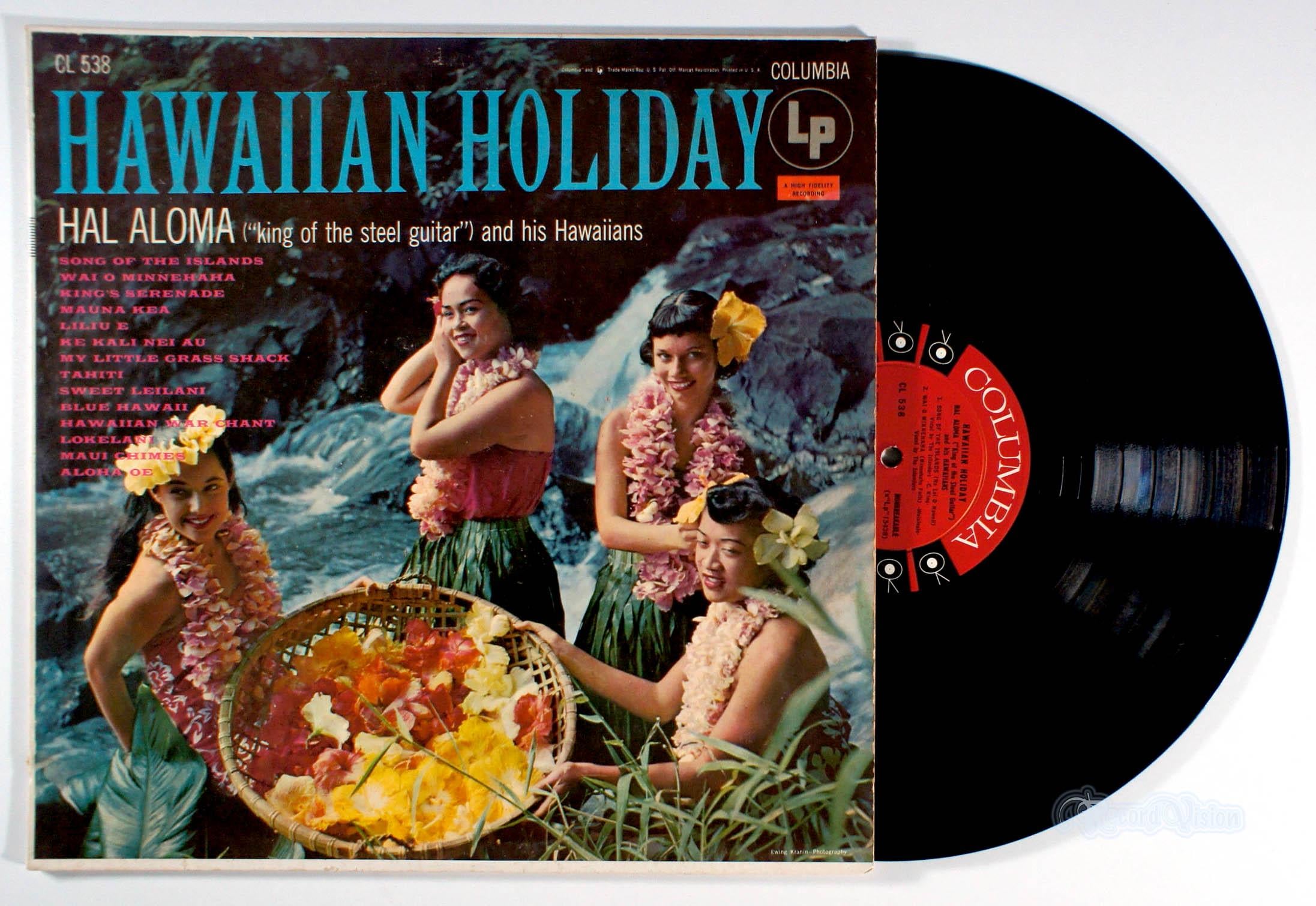 ☆ レア・希少 ☆ LP レコード　ハワイ　HOLIDAY IN HAWAII Hal Aloma - Hawaiian Holiday (1955) Vinyl LP - A Musical Portrait