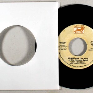 August & The Spur of the Moment Band - Lost Horizons (7" Single) (1983) Vinyl 45
