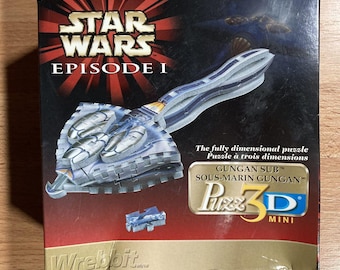 Star Wars Episode 1  Gungan Sub 3D Puzzle Mini (1999)  66 Piece Puzzle