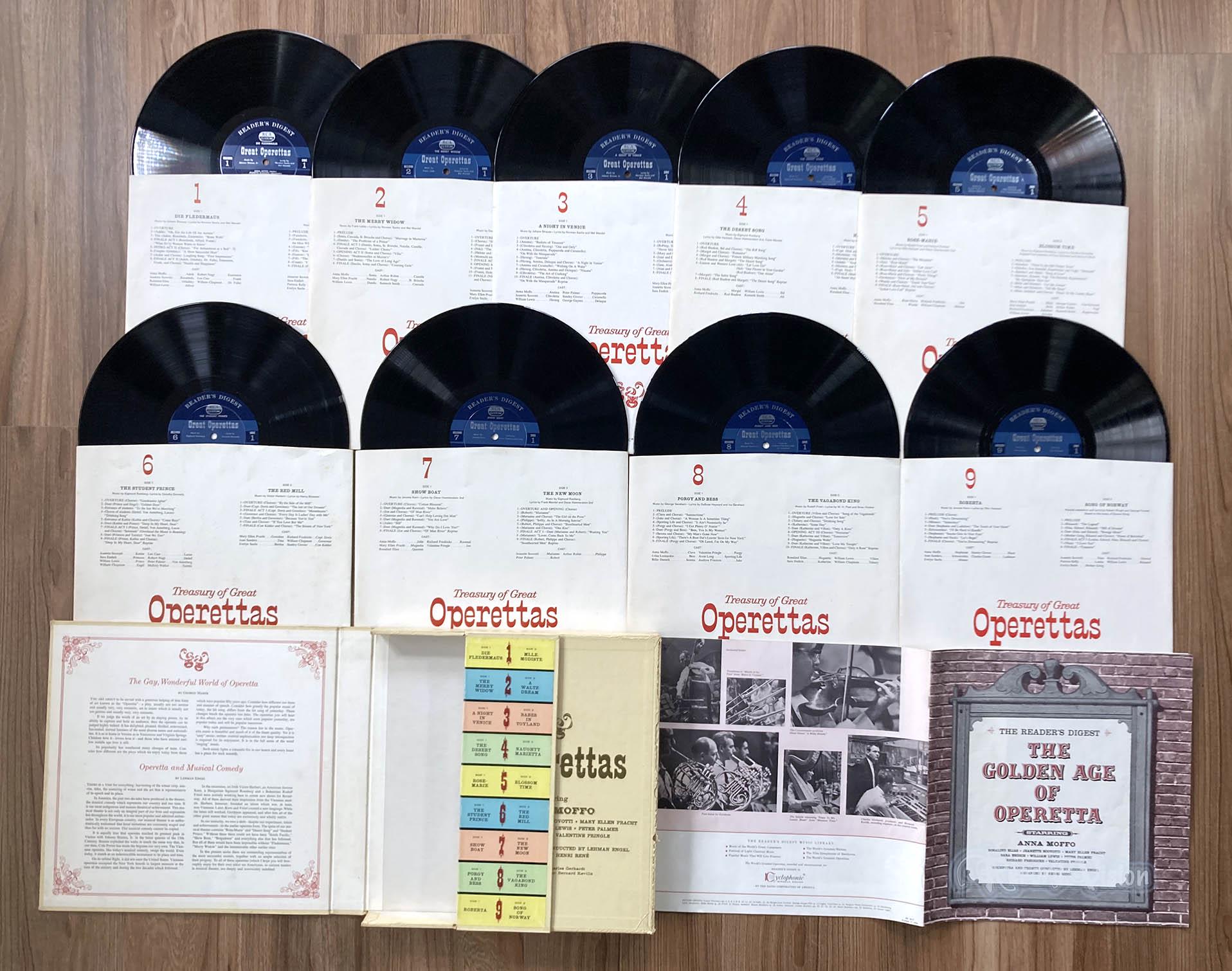 Reader's Digest - Treasury of Great Operettas (1960) 9-LP Vinyl