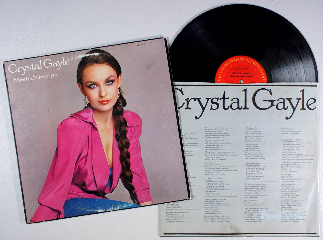 Crystal Gayle Miss the Mississippi 1979 Vinyl LP Half Etsy