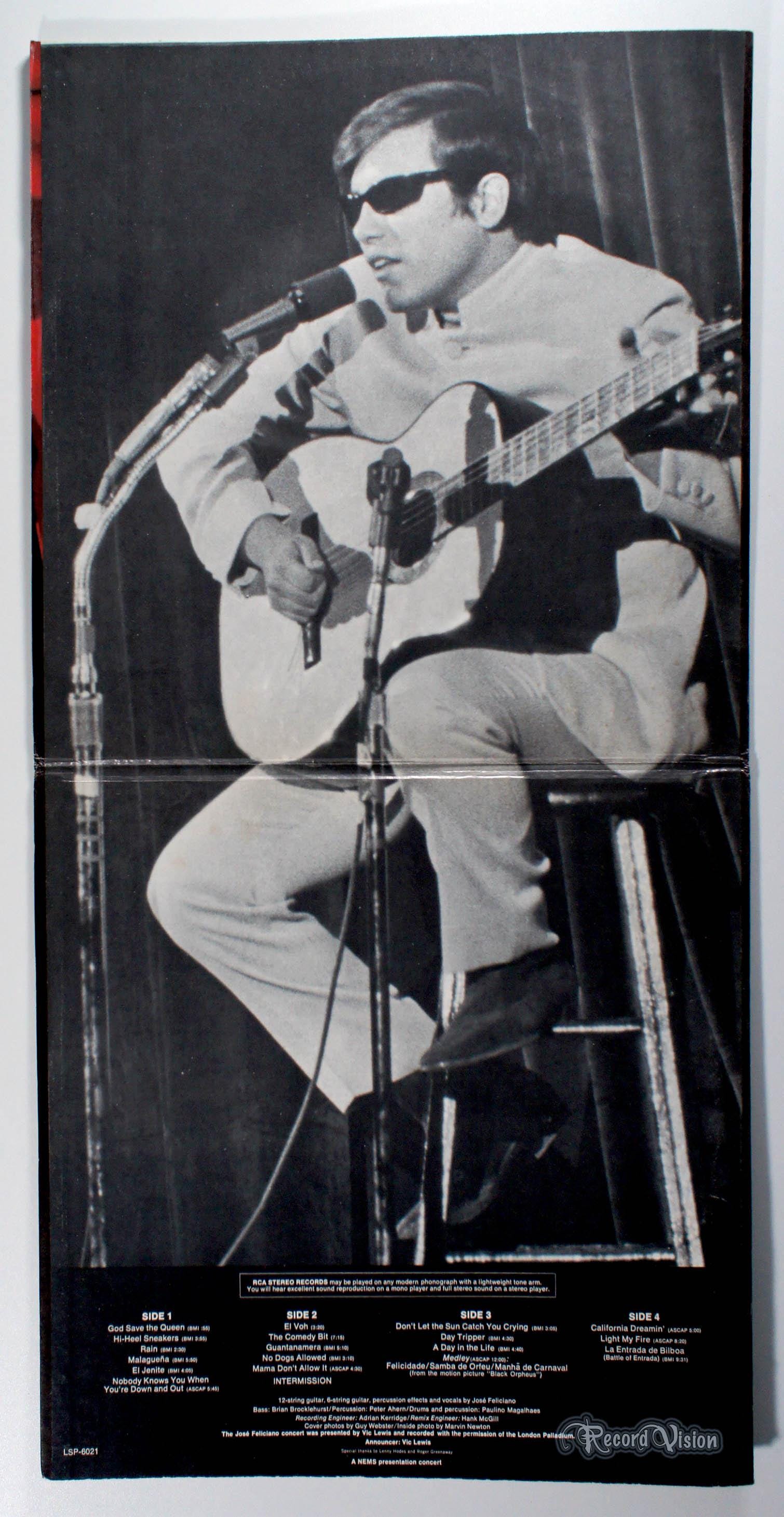 Jose Feliciano - Alive Alive-o! (1969) 2-LP Vinyl - in Concert London ...
