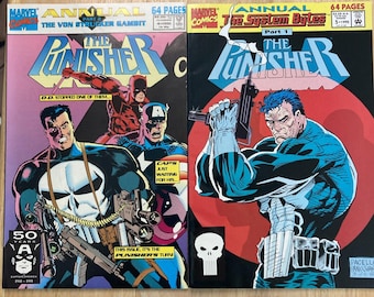 The Punisher Annual No. 4 & 5 Set (1991/92) Von Strucker Gambit, System Bytes