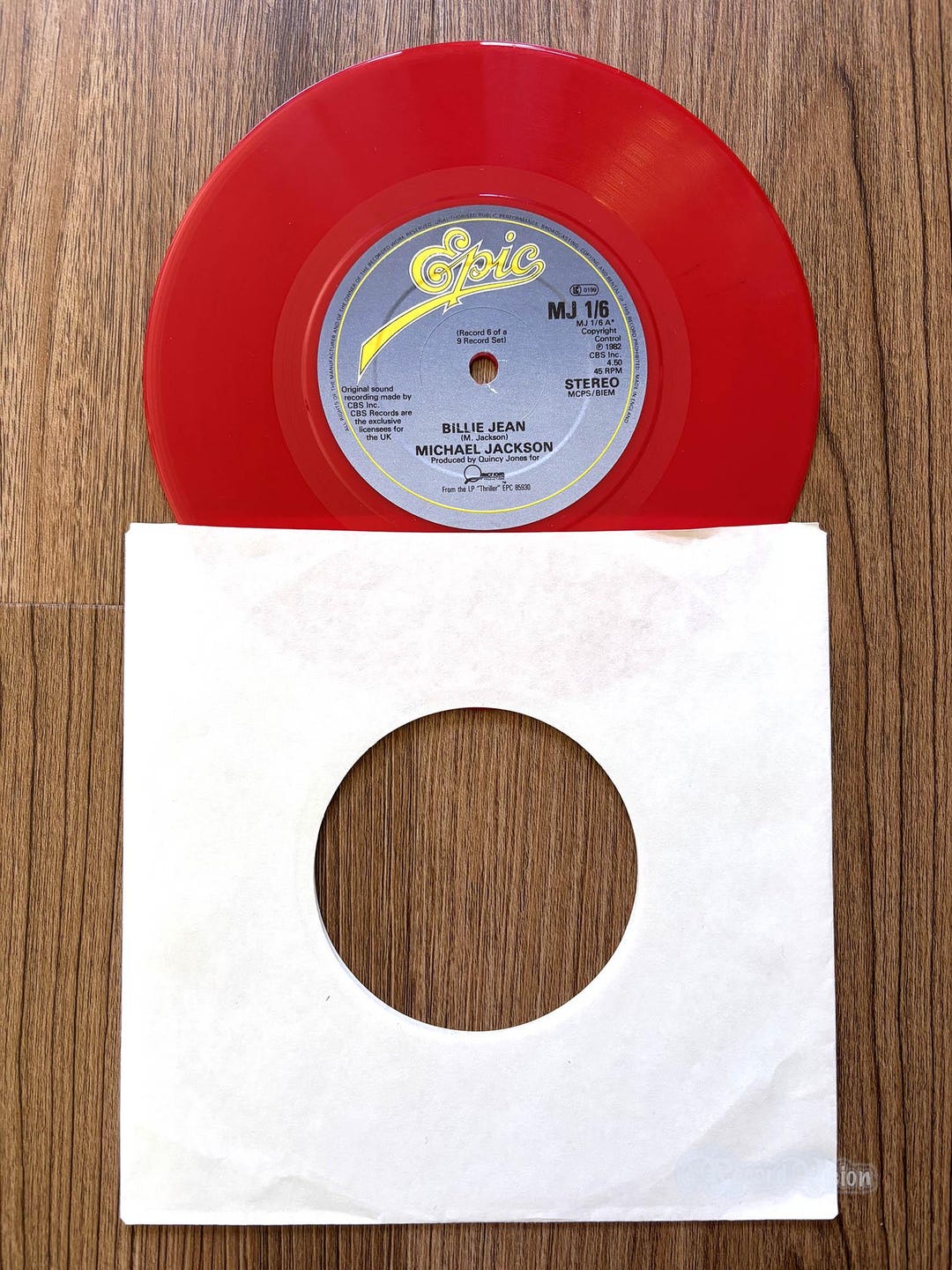 Michael Jackson Billie Jean 赤色レコード Michael Jackson - Billie Jean (7