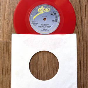 Michael Jackson Billie Jean 赤色レコード This item is unavailable - Etsy