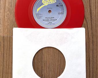 Michael Jackson Billie Jean 赤色レコード Michael Jackson - Billie Jean (7
