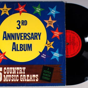 Country Music Greats: Third Anniversary Album (1968) Vinyl LP - Patsy Cline