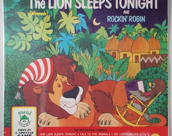Peter Pan - The Lion Sleeps Tonight (1972) [SEALED] Vinyl LP + Game - Children