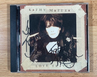 Kathy Mattea - Love Travels (CD, 1997) SIGNED / Autographed Vintage Album