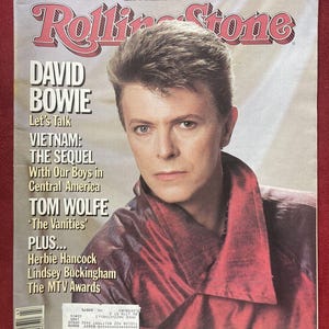 Rolling Stone Magazine #433 David Bowie oktober 1984 Richard Branson MTV