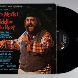 Zero Mostel - Fiddler on the Roof (1964) Vinyl LP - Broadway Soundtrack