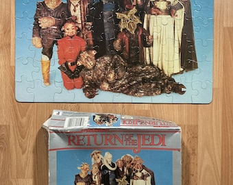 Star Wars: ROTJ • Vintage Bib Fortuna & Aliens Puzzle 3360 (1983) • COMPLETE