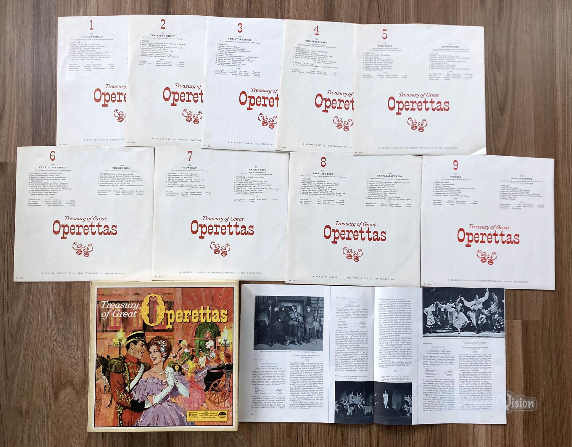 Reader's Digest - Treasury of Great Operettas (1960) 9-LP Vinyl