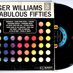 Roger Williams - Songs of the Fabulous Fifties, Part 2 (1960) Vinyl LP