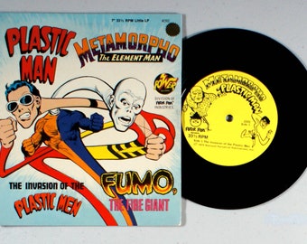 Power Records - Plastic Man (7") (1975) Vinyl - Metamorpho, Fumo