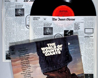 World of Country Giants (1971) 2-LP Vinyl - Johnny Cash, Tammy Wynette, Various