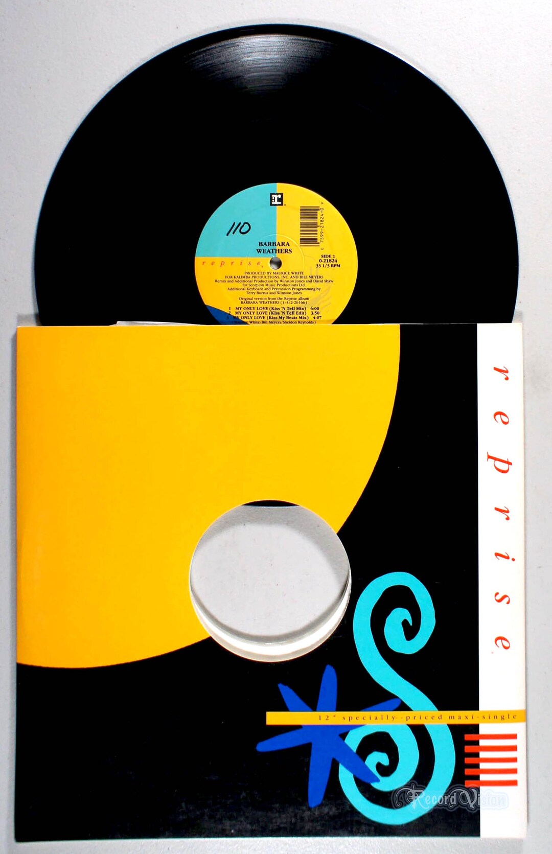 Barbara Weathers My Only Love 1990 Vinyl 12 Single Etsy